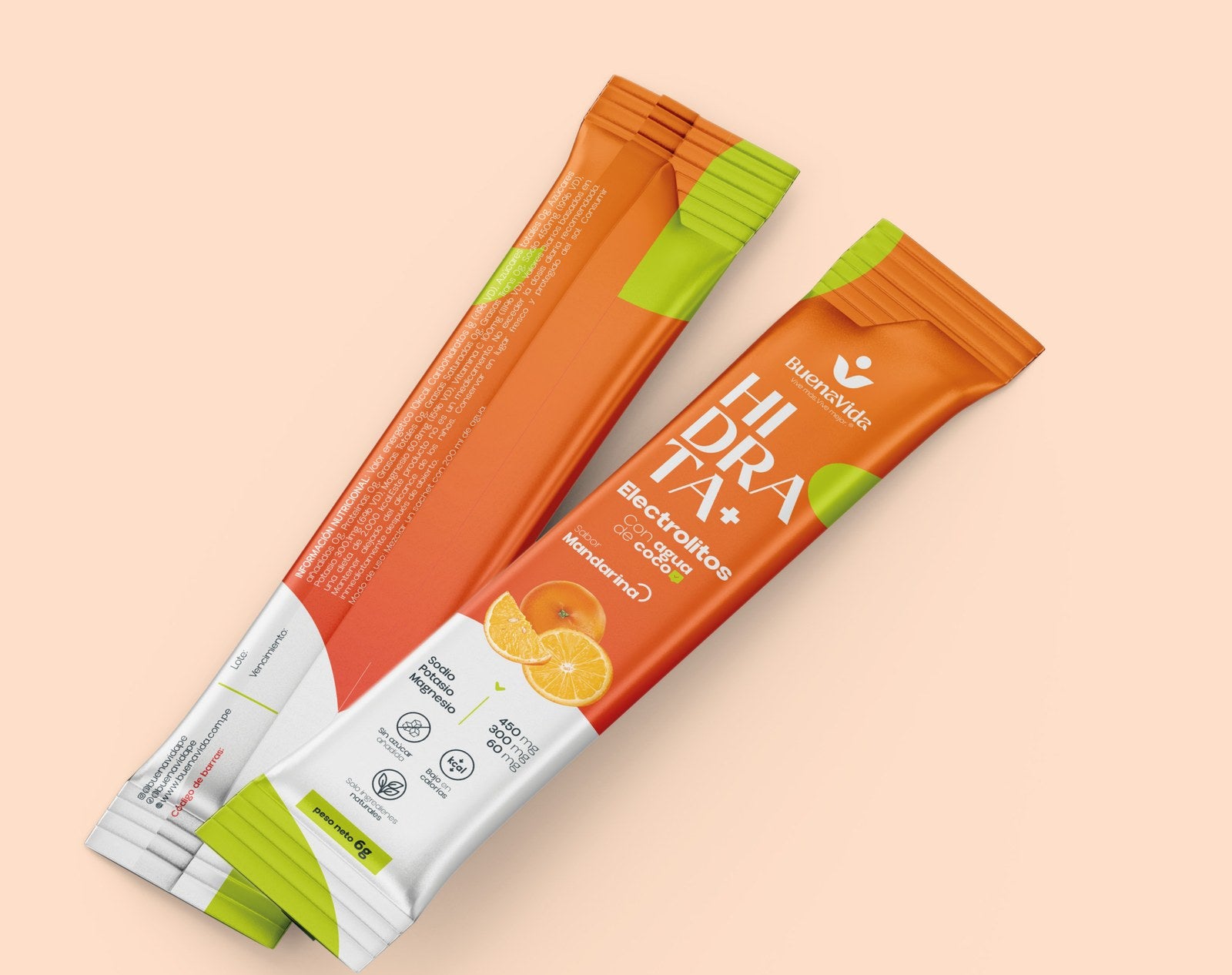 Hidrata+ sabor Mandarina de BuenaVida